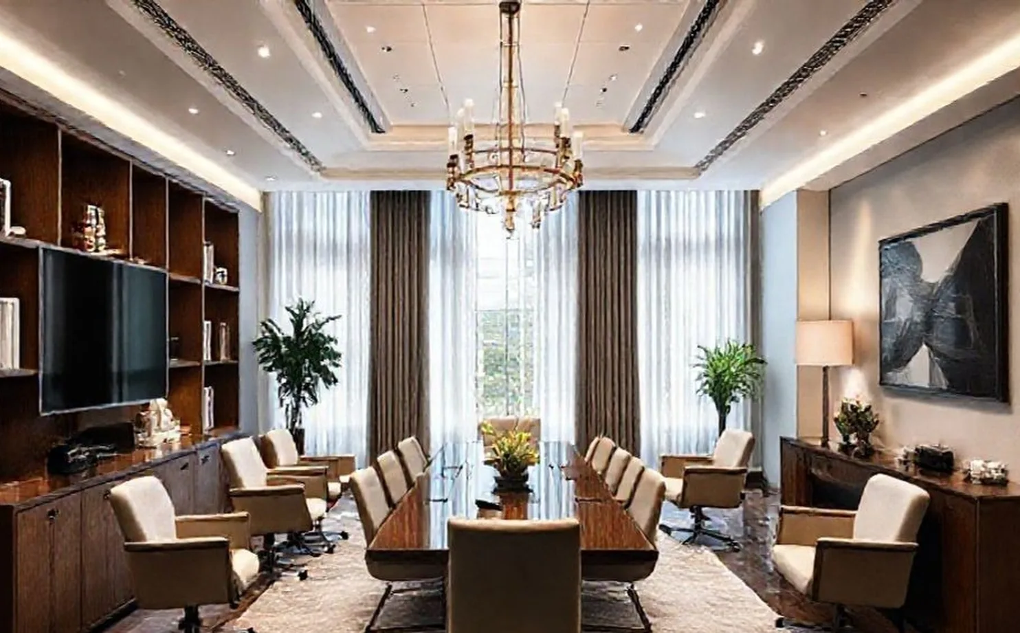 Elegant executive search office